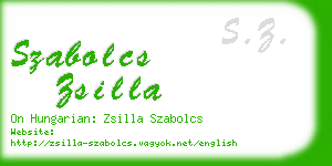 szabolcs zsilla business card